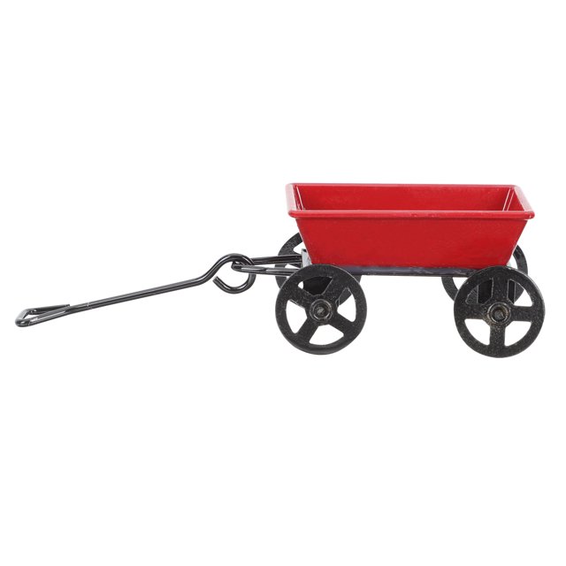 Chariots de Jardin Miniatures en Fer, Remorque Miniature d'Extérieur, Ornement, Accessoires pour Mini Maison