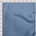 thumbnail image 4 of oneOone Cotton Poplin Dusty Blue Fabric Minimal Retro Key Sewing Craft Projects Fabric Prints By Yard 56 Inch Wide, 4 of 5