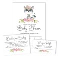 thumbnail image 4 of Inkdotpot Set Of 30Raccoon Jungle Animals Baby Shower Invitations-Diaper Raffle Tickets And Baby Shower Book Request Cards Gender Neutral Invites Its A Boy Its A Girl, 4 of 8