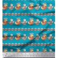 thumbnail image 1 of Soimoi Poly Georgette Fabric Circle & Bird Kids Fabric Prints by Yard 42 Inch Wide, 1 of 3