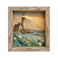 thumbnail image 2 of Sea Glass LED Light Box Wooden Frame Nautical Decor, 2 of 7