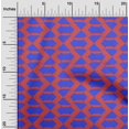 thumbnail image 2 of oneOone Rayon Dark Blue Fabric Geometric Sewing Craft Projects Fabric Prints By Yard 56 Inch Wide, 2 of 4