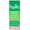 thumbnail image 1 of hello Super Fresh Whitening Fluoride Free Toothpaste, Natural Spearmint, 82 ml, 1 of 8