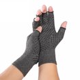 thumbnail image 2 of YAOBAMM Supportive Finger Thumb Gloves Arthritis Compression Fingerless Rehabilitation Wrist Support Wristband Therapy, 2 of 6