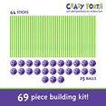 thumbnail image 2 of Crazy Forts, Violet, 69 Pcs, 2 of 6