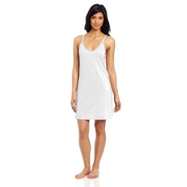 Vanity Fair Slip Ajusté Spinslip pour Femmes, Longueur 34-32, Blanc Étoilé