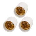 thumbnail image 1 of GU24 to E26 Light Socket, Bulb Base Adapter Converter, Commutator 3Pcs, 1 of 4