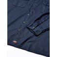 thumbnail image 4 of Dickies Mens Long-Sleeve Work Shirt, 3T, Dark Navy, 4 of 4