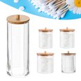 thumbnail image 2 of Cotton Swab Storage Box Round Clear Container for Cotton Pads Makeup Sponges, 2 of 6