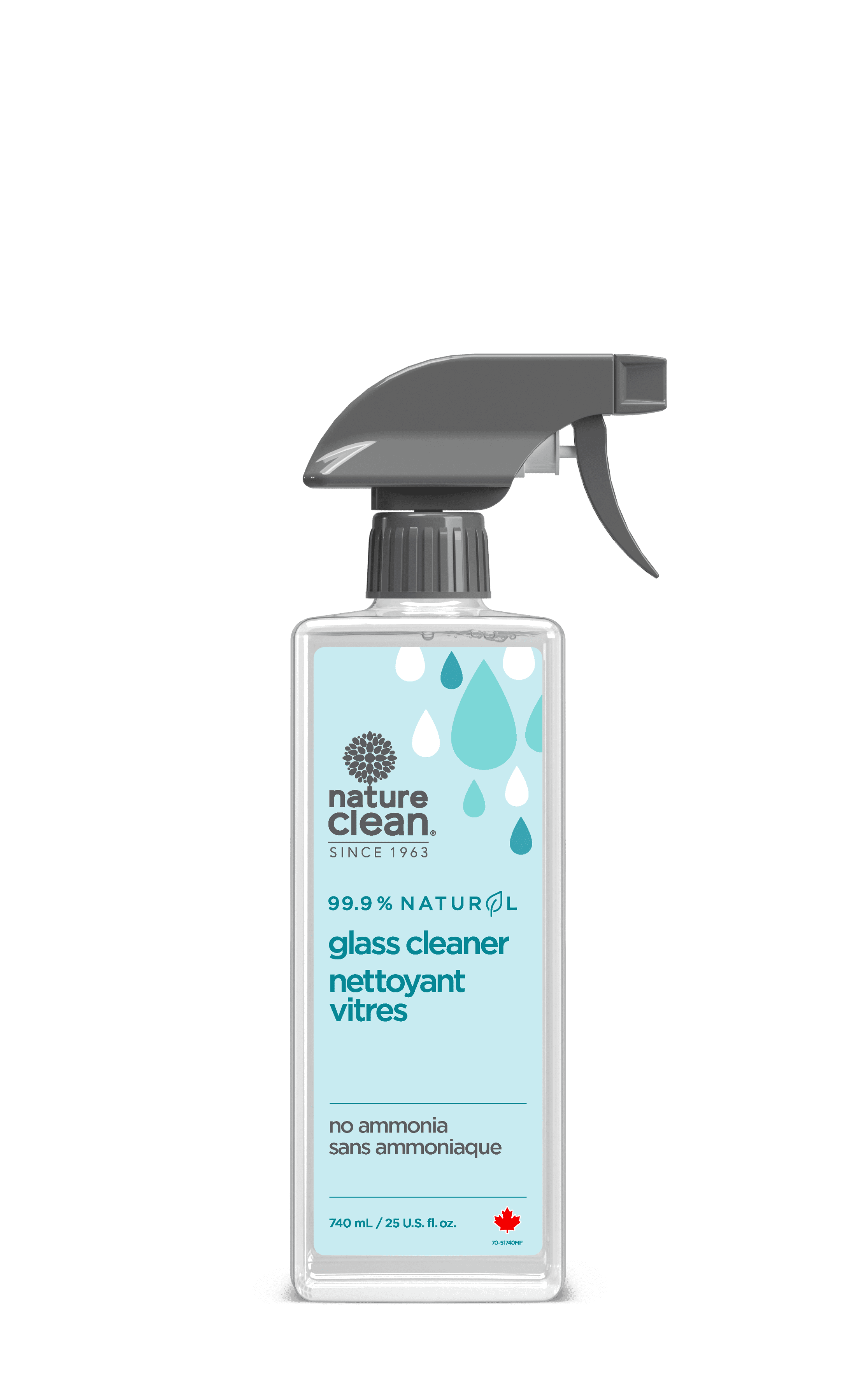 Nature Clean Nettoyant à vitres en vaporisateur 740 mL