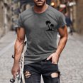 thumbnail image 1 of Mefallenssiah Hommes Hauts, Hommes de Dégagement Imprimer Manches Courtes Col Rond T-Shirt Mode Décontracté Manches Courtes, 1 of 1