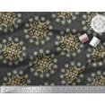 thumbnail image 2 of Soimoi Polyester Crepe Fabric Moroccan Damask Decor Fabric Printed Yard 52 Inch Wide, 2 of 3