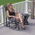 thumbnail image 4 of Sojag 2 x 2 x 3 ft Dark Brown Belle Steel Glider, 4 of 8