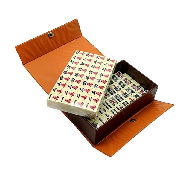 ZheElen Ensemble de Mah-Jong de Voyage Portable avec Boîte de Rangement pour Voyage Fête Adultes Enfants ZheElen Ensemble de Mah-Jong de Voyage Portable avec Boîte de Rangement pour Voyage Fête Adultes Enfants