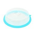 thumbnail image 1 of Oven Food Cover Plastic Microwave Oven Splatter Cover Bowl Splatter Lid Heat-resistant Heating Protector, Blue, 1 of 7
