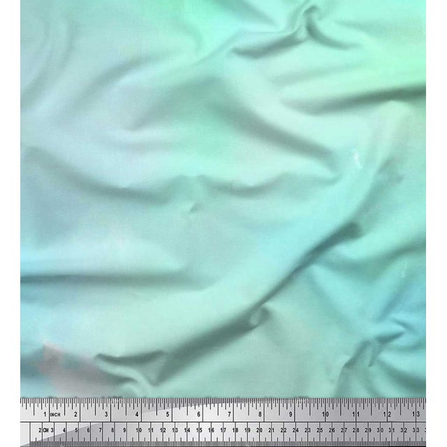 Soimoi Rayon Fabric Summer Tie-Dye Decor Fabric Printed Yard 56 Inch Wide