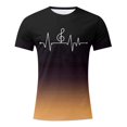 thumbnail image 1 of LUOGENLI T-shirts pour Homme pour Hommes T-Shirt à Imprimé Numérique Col Rond Manches Courtes T-Shirt 4xlt T-shirts pour Hommes T-shirts Graphiques T-Shirt de la Saint-Patrick T-shirts pour Hommes Grande Taille et Taille Forte Saint-Patrick Brun TG, 1 of 1