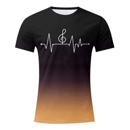 LUOGENLI T-shirts pour Homme pour Hommes T-Shirt à Imprimé Numérique Col Rond Manches Courtes T-Shirt 4xlt T-shirts pour Hommes T-shirts Graphiques T-Shirt de la Saint-Patrick T-shirts pour Hommes Grande Taille et Taille Forte Saint-Patrick Brun TG