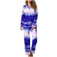 thumbnail image 2 of MeetoTime Pyjama d'Automne pour Femme, Ensemble 2 Pcs, Haut à Manches Longues Boutonné et Pantalon, Tenue de Nuit, 2 of 7