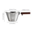 thumbnail image 3 of Tasse à Mesurer en Verre Tasse à Mesurer Italienne, Tasse à Café à Poignée en Bois, Tasse D'Extraction à Marque d'O Ounce, Tasse Graduée en Acier Inoxydable, 3 of 9