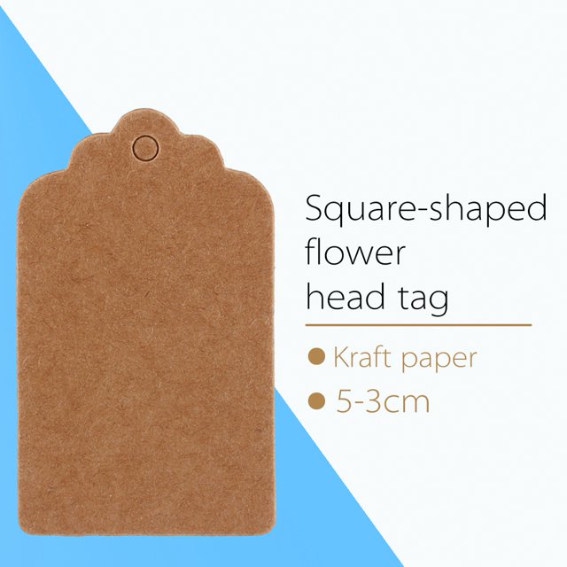 Kraft Paper Tags Gift Tag Labels Wedding Blank Kraft Tag Craft Production 5x3cm Kraft Paper Gift Tags Wedding Birthday Scallop Label Blank Name Card 100x