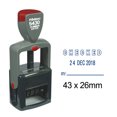 thumbnail image 1 of Printtoo Heavy Duty Dater Stamp Self Inking With Checked By Text Office Stationery Date Rubber Stamp-Blue, 1 of 1