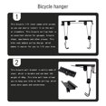 thumbnail image 3 of relayinert Mountain Bike Hoist Lift Pulley System Garage Screw Mounted Canoe Ceiling Hangers Display Holder Hanging Hooks, 3 of 6