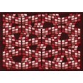 thumbnail image 1 of Ahgly Company Machine Washable Indoor Rectangle Transitional Indian Red Area Rugs, 5' x 8', 1 of 7