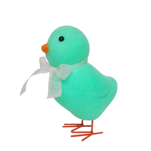 Easter Chicks With Decorative Bows Desktop Ornament For Home Yard Party Celebration