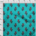 thumbnail image 2 of oneOone Silk Tabby Fabric Leaves & Floral Block Fabric Prints By Yard 42 Inch Wide, 2 of 5