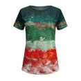 thumbnail image 4 of Pompotops Blouse Décontractée Ample pour Femme, Mode, Imprimée, Col Rond, T-Shirt, Chemises, Blouse, T-Shirt Imprimé, Liquidation, 4 of 5