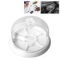 thumbnail image 1 of Plastic Watch Dust Cover with Tray, 6 Slots Anti Dust Tray Guard Accessory Storage Box Holder for Watches Screw Component Hardware Parts, Craft, Beads, Jewelry, Watch Movements, 1 of 7
