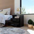 thumbnail image 4 of Tuhome Napoles 2 Drawer Night Stand Espresso, 4 of 11