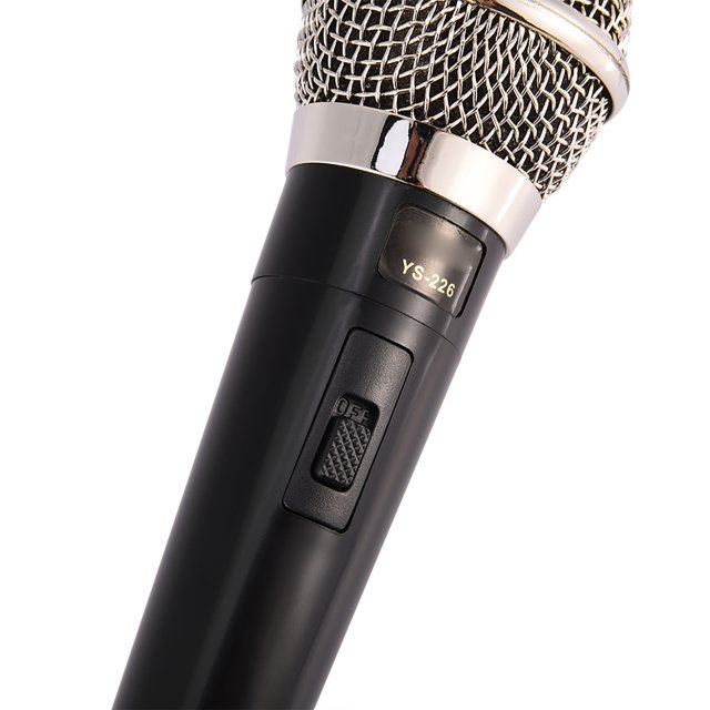Wired Dynamic Microphone for Karaoke Vocal Music Performance, Clear Voice, High Frequency Response, Professional Mic with Super Cardioid Pattern, Zinc Alloy Material
