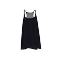 thumbnail image 3 of Innerwin Mini Dress Solid Color Ladies Tank Party Scoop Neck Baggy Summer Beach Sundress Black L, 3 of 9