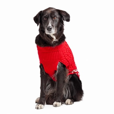 One Paw, Dog Sweater, Cottage Chunky, Multiple Sizes, Red