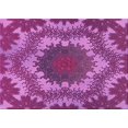 thumbnail image 1 of Ahgly Company Tapis d'Intérieur Rectangulaire Transitionnel Moyen Violet Rouge Rose Lavable à la Machine, 2 Pieds x 3 Pieds, 1 of 7
