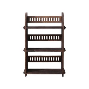 Maison d'étagère en bois rétro de style chinois