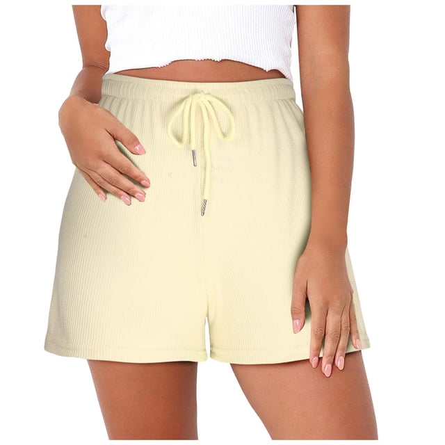 zanvin Shorts pour Femmes, Shorts de Course de Mise en Forme Amples Unis pour Femmes, Mode Décontractée Printemps et Été