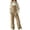Khaki, variant on XZNGL Corduroy Overalls Women Vintage Wide Leg Bib Jumpsuit with Pockets Adjustable Strap Casual Fall Winter Workwear Romper Pants