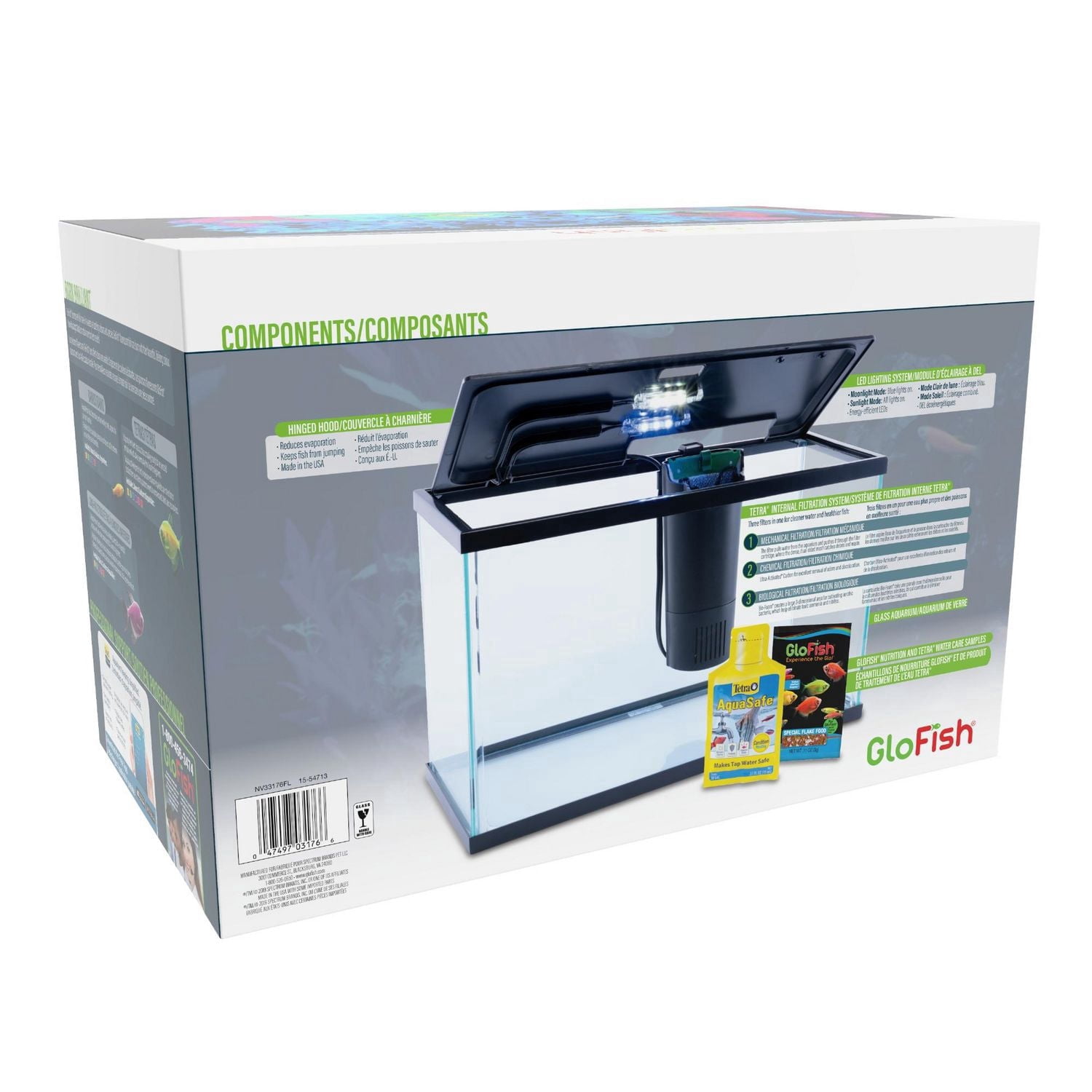 GloFish Kit d'aquarium parfait pour débutant