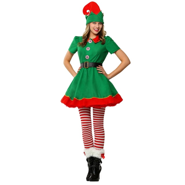 Déguisement Grande Taille pour Femme Elf des Fêtes