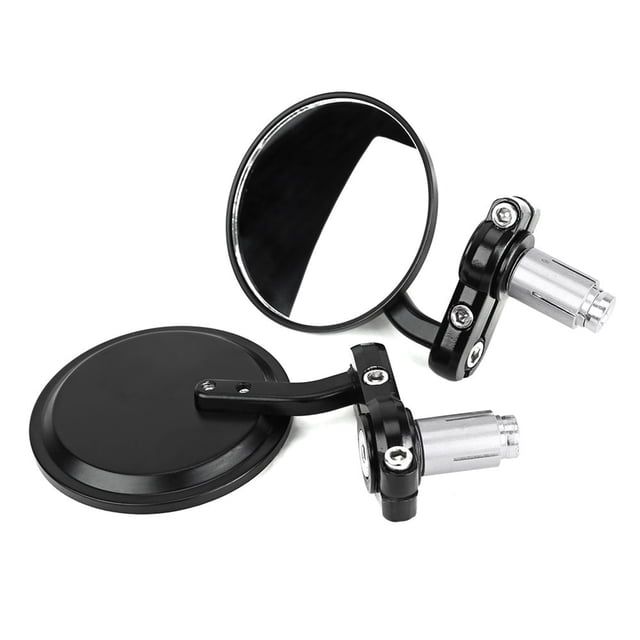 Shisuyan Rétroviseurs de Moto en Verre 1 Paire Guidons de 7/8 Po