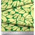 thumbnail image 3 of Soimoi Green Velvet Fabric Basil Leaves Decor Fabric Printed Yard 58 Inch Wide, 3 of 3