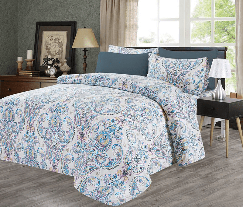 Hotel Club 1200 Super Soft 6-Piece Print Sheet Set (Twin, Paisley)