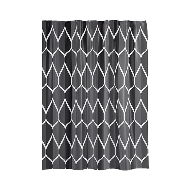 mmirethe Rideaux de Douche Écologiques - Imperméable et Durable Rideau de Douche Durable Rideau de Salle de Bain Imperméable Noir agile 240 * 200cm