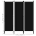 thumbnail image 4 of vidaXL 3-Panel Room Divider Black 150x180 cm, 4 of 4