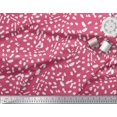 thumbnail image 3 of Soimoi Pink Poly Georgette Fabric Cow Animal Skin Printed Fabric 1 Yard 52 Inch Wide, 3 of 3