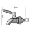 thumbnail image 3 of Stainless Steel Beverage Dispenser Replacement Faucet Spigot for Water Wine Beer Containers, 3 of 9