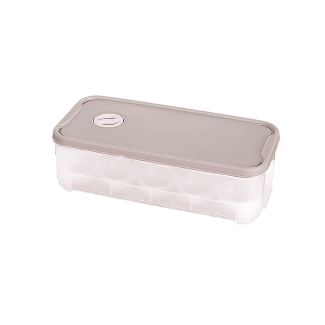 Vaidha Boîte de Rangement en Plastique pour Oeufs, Contenant Organisateur, Boîte pour Réfrigérateur, 10 Compartiments